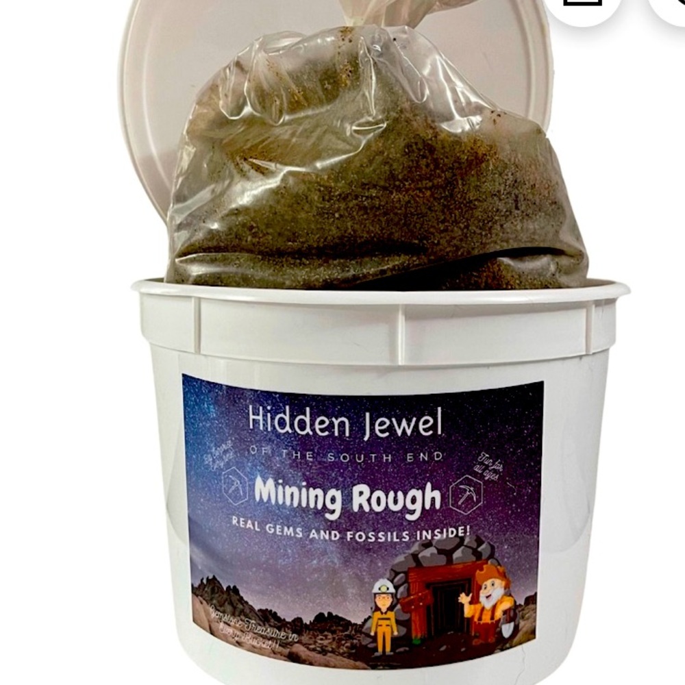 Fossils and Jewels Mining rough sand bags only NO BUCKET